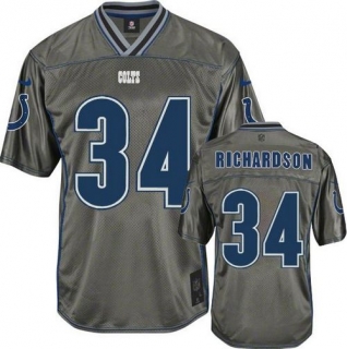 Nike Indianapolis Colts #34 Trent Richardson Grey Men's Stitched NFL Elite Vapor Jersey