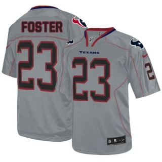 Nike Houston Texans -23 Arian Foster Lights Out Grey Mens Stitched NFL Elite Jersey