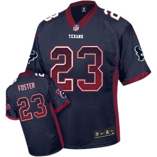 Nike Houston Texans -23 Arian Foster Navy Blue Team Color Mens Stitched NFL Elite Drift Fashion Jers