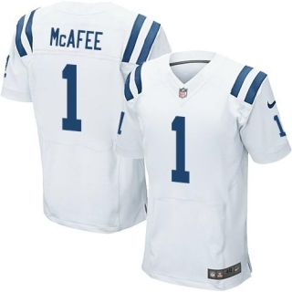 Nike Indianapolis Colts #1 Pat McAfee White Men’s Stitched NFL Elite Jersey
