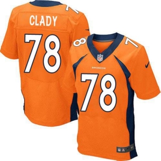 Nike Denver Broncos #78 Ryan Clady Orange Team Color Men's Stitched NFL New Elite Jersey