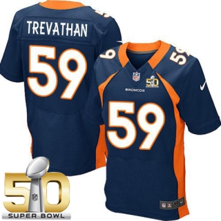Nike Denver Broncos #59 Danny Trevathan Navy Blue Alternate Super Bowl 50 Men's Stitched NFL New Eli
