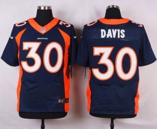 Nike Denver Broncos #30 Terrell Davis Navy Blue Alternate Men's Stitched NFL New Elite Jersey