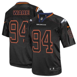 Nike Denver Broncos #94 DeMarcus Ware Lights Out Black Men's Stitched NFL Elite Jersey