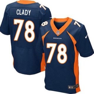 Nike Denver Broncos #78 Ryan Clady Navy Blue Alternate Men's Stitched NFL New Elite Jersey