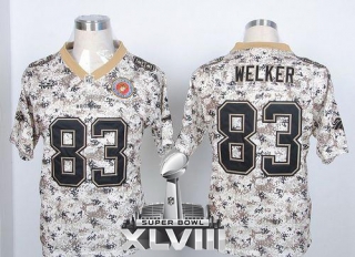 Nike Denver Broncos #83 Wes Welker Camo USMC Super Bowl XLVIII Men's Stitched NFL Elite Jersey