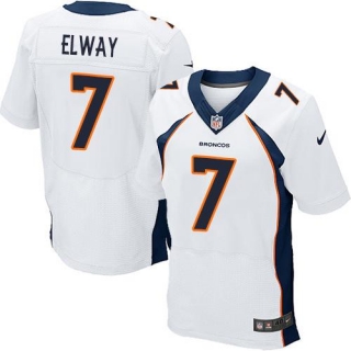 Nike Denver Broncos #7 John Elway White Men's Stitched NFL New Elite Jersey
