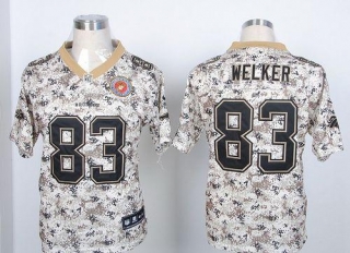 Nike Denver Broncos #83 Wes Welker Camo USMC Men's Stitched NFL Elite Jersey