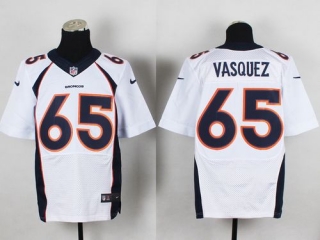 Nike Denver Broncos #65 Louis Vasquez White Men's Stitched NFL New Elite Jersey