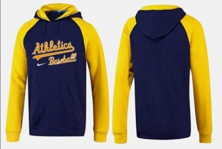 Oakland Athletics Pullover Hoodie Burgundy Blue Yellow