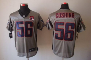 Nike Houston Texans #56 Brian Cushing Grey Shadow With 10th Patch Men's Stitched NFL Elite Jersey