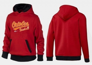 Baltimore Orioles Pullover Hoodie Red Black