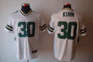 Nike Green Bay Packers #30 John Kuhn White Men's Stitched NFL Elite Jersey