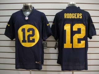 Nike Green Bay Packers #12 Aaron Rodgers Navy Blue Alternate Men's Stitched NFL Elite Jersey