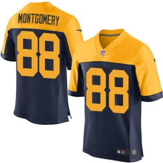 Nike Green Bay Packers #88 Ty Montgomery Navy Blue Alternate Men's Stitched NFL New Elite Jersey