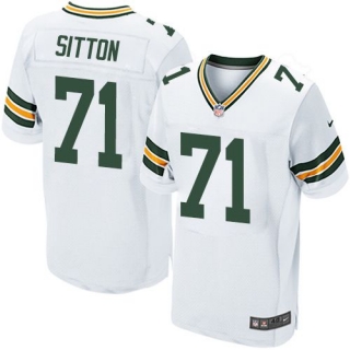 Nike Green Bay Packers #71 Josh Sitton White Men's Stitched NFL Elite Jersey