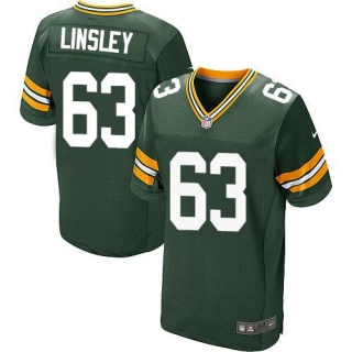 Nike Green Bay Packers #63 Corey Linsley Green Team Color Men's Stitched NFL Elite Jersey