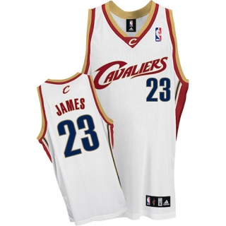 Cleveland Cavaliers #23 LeBron James White Stitched Youth NBA Jersey