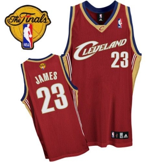 Cleveland Cavaliers #23 LeBron James Red The Finals Patch Stitched Youth NBA Jersey