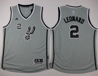 San Antonio Spurs #2 Kawhi Leonard Grey Youth Stitched NBA Jersey