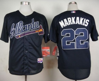 Atlanta Braves #22 Nick Markakis Blue Cool Base Stitched MLB Jersey
