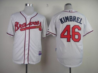 Atlanta Braves #46 Craig Kimbrel White Cool Base Stitched MLB Jersey