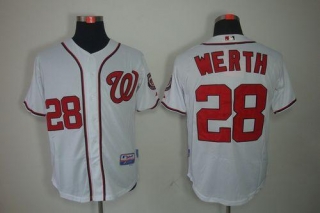 Washington Nationals #28 Jayson Werth White Stitched MLB Jersey