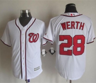 Washington Nationals #28 Jayson Werth White New Cool Base Stitched MLB Jersey