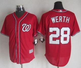 Washington Nationals #28 Jayson Werth Red New Cool Base Stitched MLB Jersey