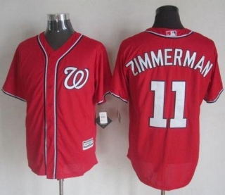 Washington Nationals #11 Ryan Zimmerman Red New Cool Base Stitched MLB Jersey