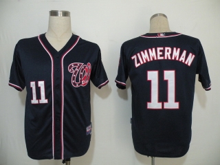 Washington Nationals #11 Ryan Zimmerman Navy Blue Cool Base Stitched MLB Jersey