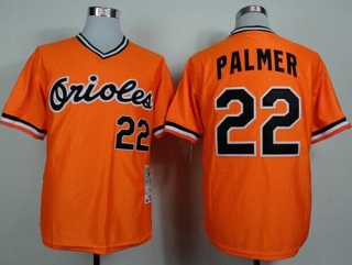 Mitchell And Ness 1982 Baltimore Orioles #22 Jim Palmer Orange Throwback Stitched MLB Jersey