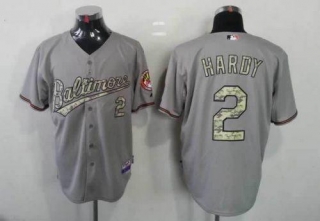Baltimore Orioles #2 JJ Hardy Grey USMC Cool Base Stitched MLB Jersey