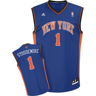 New York Knicks #1 Amar'e Stoudemire Blue Stitched Youth NBA Jersey