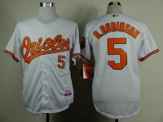 Baltimore Orioles #5 Brooks Robinson White Cool Base Stitched MLB Jersey