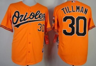 Baltimore Orioles #30 Chris Tillman Orange Cool Base Stitched MLB Jersey