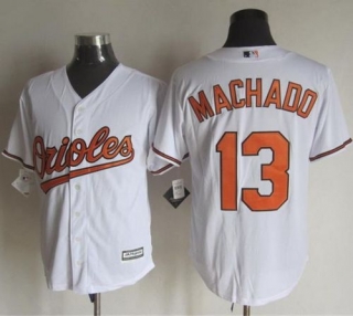 Baltimore Orioles #13 Manny Machado White New Cool Base Stitched MLB Jersey