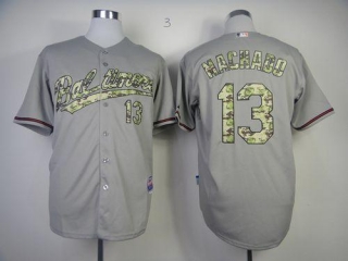Baltimore Orioles #13 Manny Machado Grey USMC Cool Base Stitched MLB Jersey