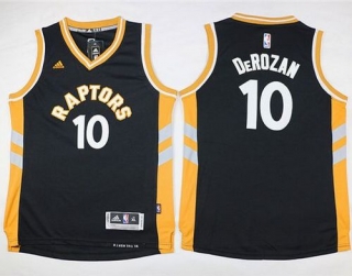 Toronto Raptors #10 DeMar DeRozan Black Youth Stitched NBA Jersey