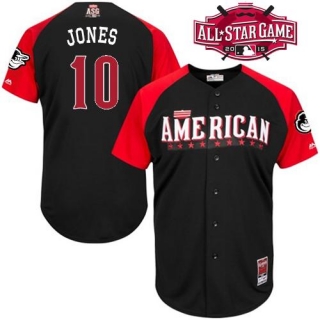 Baltimore Orioles #10 Adam Jones Black 2015 All-Star American League Stitched MLB Jersey