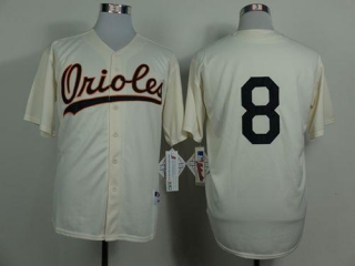 Baltimore Orioles #8 Cal Ripken Cream 1954 Turn Back The Clock Stitched MLB Jersey