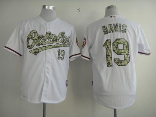 Baltimore Orioles #19 Chris Davis White USMC Cool Base Stitched MLB Jersey