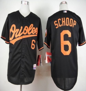 Baltimore Orioles #6 Jonathan Schoop Black Cool Base Stitched MLB Jersey
