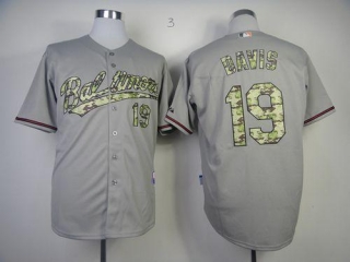 Baltimore Orioles #19 Chris Davis Grey USMC Cool Base Stitched MLB Jersey