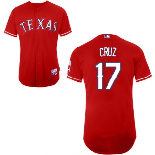 Texas Rangers #17 Nelson Cruz Stitched MLB Red Cool Base Jersey