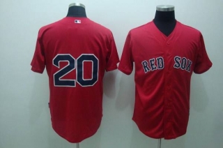 Boston Red Sox #20 Kevin Youkilis Stitched Red MLB Jersey