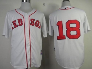 Boston Red Sox #18 Shane Victorino White Cool Base Stitched MLB Jersey