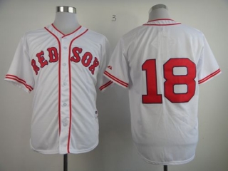 Boston Red Sox #18 Shane Victorino White 1936 Turn Back The Clock Stitched MLB Jersey
