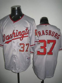Washington Nationals #37 Stephen Strasburg Stitched Grey MLB Jersey