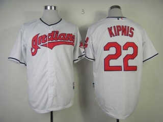 Cleveland Indians -22 Jason Kipnis White Cool Base Stitched MLB Jersey